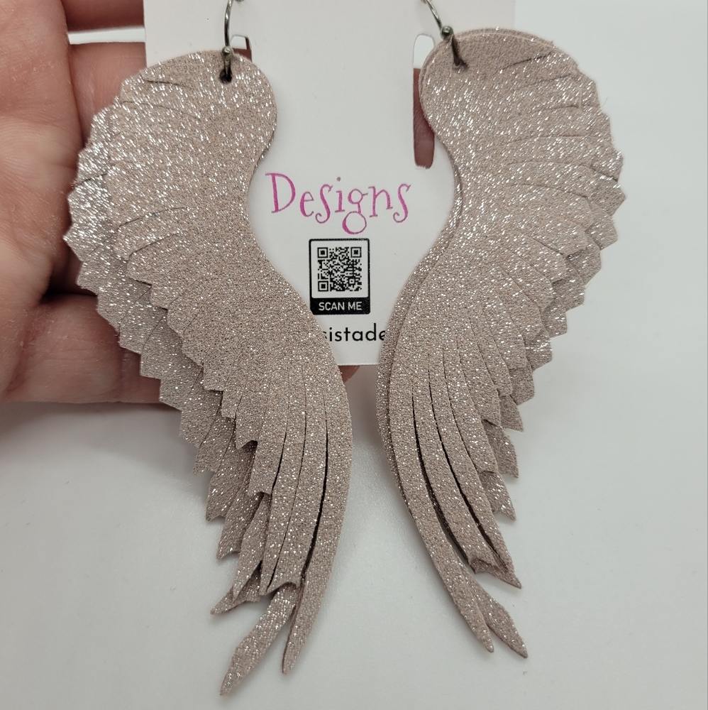 Twisted Sista Design Blush Sparkle Wings